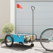 Remolque para bicicletas tela Oxford y hierro azul y negro