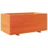 Jardinera madera maciza de pino marrón cera 110x60x49,5