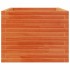 Jardinera madera maciza de pino marrón cera 110x60x49,5
