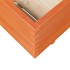 Jardinera madera maciza de pino marrón cera 110x60x49,5
