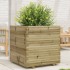 Jardinera de madera de pino impregnada 70x70x72