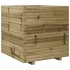 Jardinera de madera de pino impregnada 70x70x72