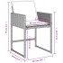 Sillones de jardín con cojines 4 uds ratán sintético gris
