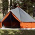 Tienda familiar tipi 12 personas impermeable gris