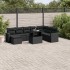 Set de sofás de jardín 8 piezas y cojines ratán sintético