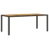 Set de comedor jardín 7 pzas con cojines ratán PE acacia