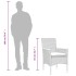Set comedor jardín 5 pzas cojines ratán sintético vidrio