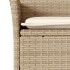 Set comedor jardín 5 pzas cojines ratán sintético vidrio
