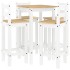 Set de bar 5 piezas madera maciza de pino