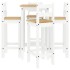 Set de bar 5 piezas madera maciza de pino