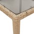 Set comedor jardín 5 pzas cojines ratán sintético vidrio