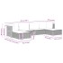 Set de muebles de jardín 6 pzas y cojines ratán sintético