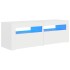 Mueble para TV con luces LED blanco 120x35x40