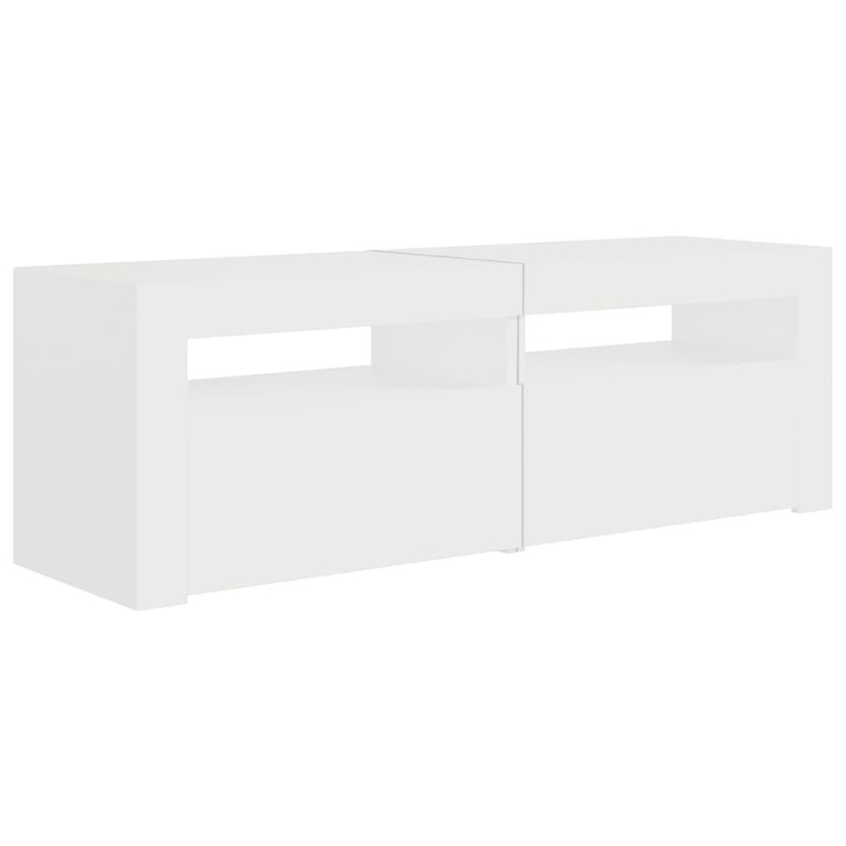 Mueble para TV con luces LED blanco 120x35x40