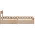 Estructura de cama sin colchón madera maciza de pino 90x200