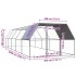Jaula gallinero de acero galvanizado 3x10x2