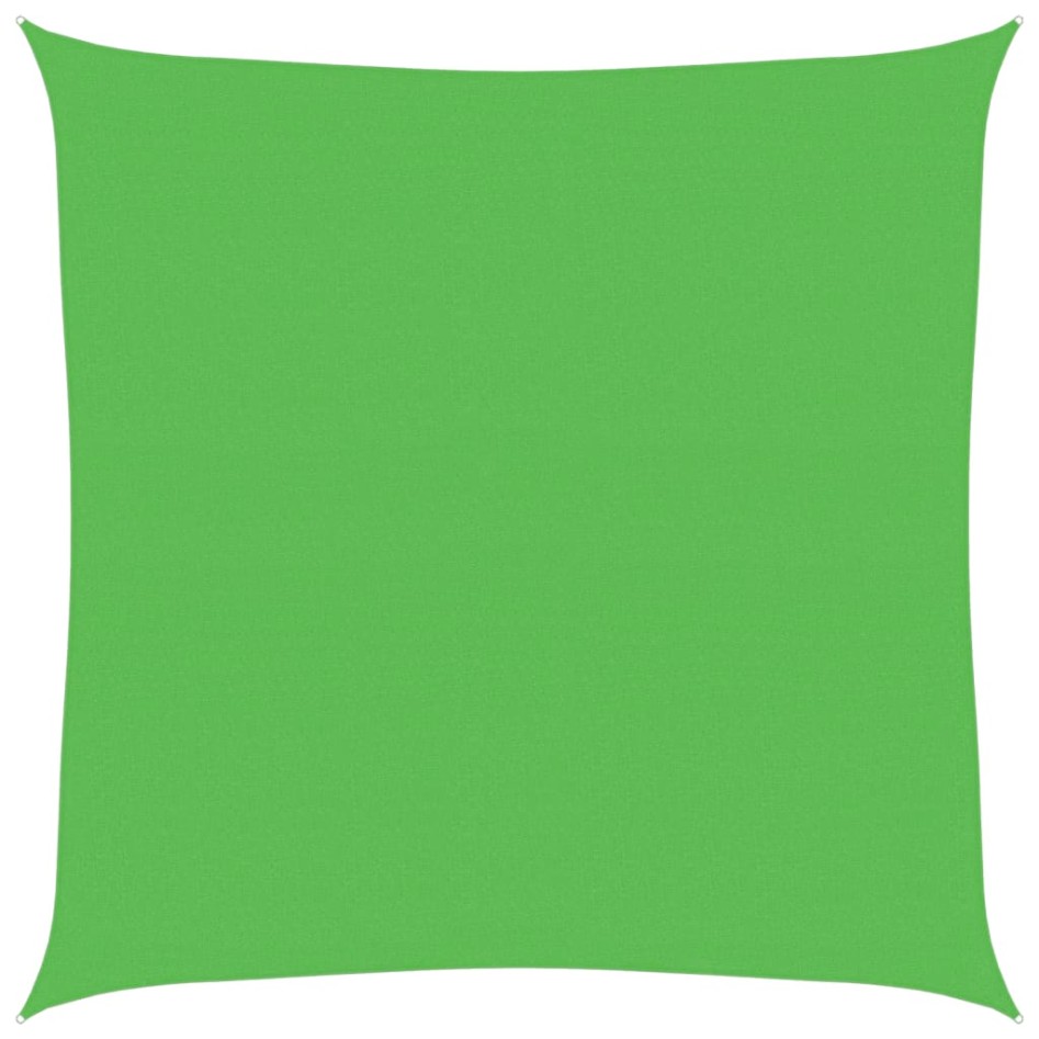 Toldo de vela HDPE verde claro 160 g/m² 7x7