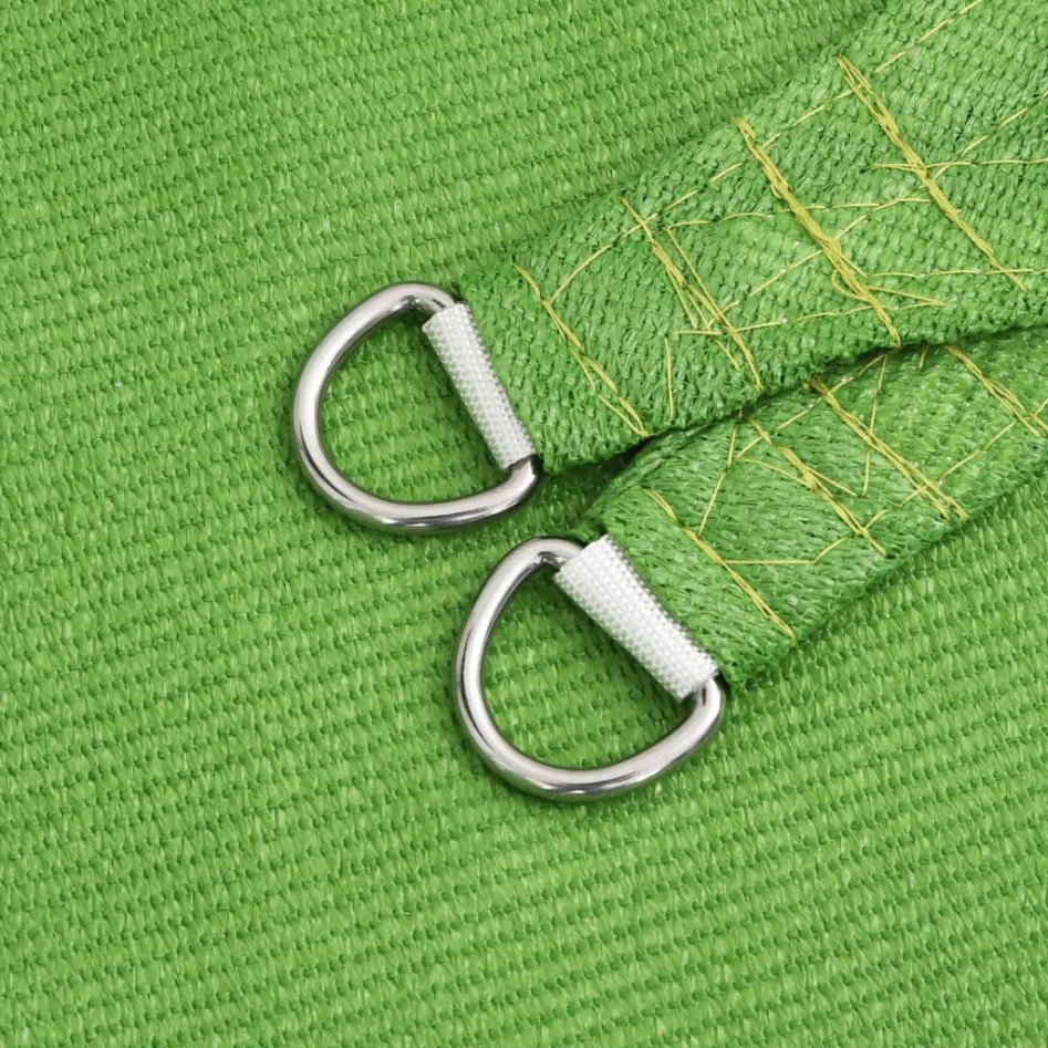 Toldo de vela HDPE verde claro 160 g/m² 7x7