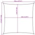 Toldo de vela HDPE verde claro 160 g/m² 7x7
