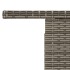 Mesa de jardín superficie de vidrio ratán PE gris 100x55x73