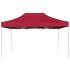 Carpa plegable profesional de aluminio rojo vino tinto