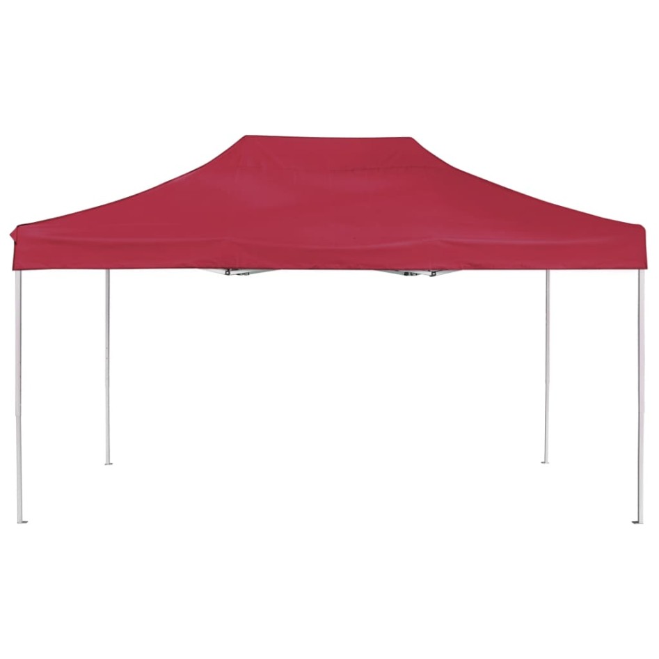 Carpa plegable profesional de aluminio rojo vino tinto