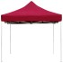 Carpa plegable profesional de aluminio rojo vino tinto