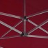 Carpa plegable profesional de aluminio rojo vino tinto