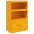 Aparador de acero amarillo mostaza 67x39x107