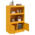 Aparador de acero amarillo mostaza 67x39x107