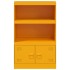 Aparador de acero amarillo mostaza 67x39x107