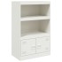 Aparador de acero blanco 67x39x107