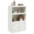 Aparador de acero blanco 67x39x107