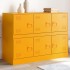 Aparador de acero amarillo mostaza 99x39x73