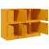 Aparador de acero amarillo mostaza 99x39x73