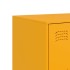 Aparador de acero amarillo mostaza 99x39x73