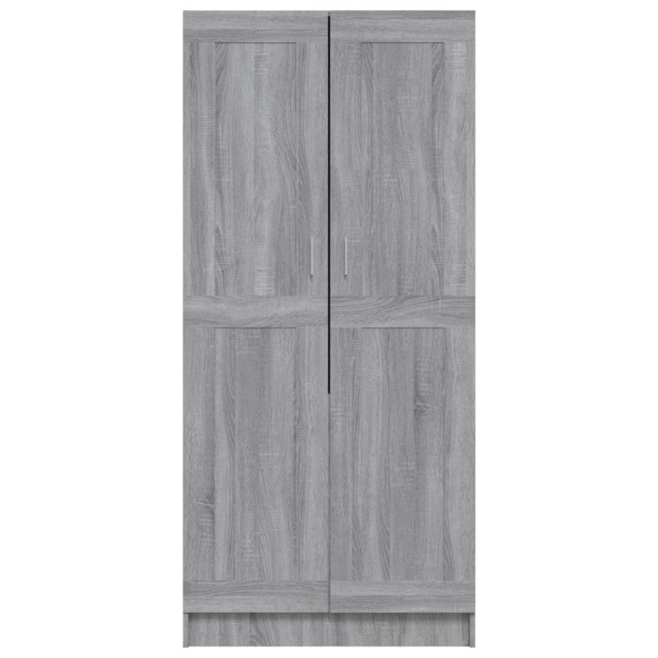 Armario de madera contrachapada gris Sonoma 82,5x51,5x180