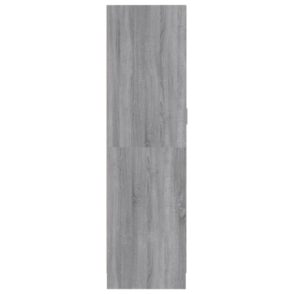 Armario de madera contrachapada gris Sonoma 82,5x51,5x180