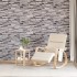 Paneles de pared 3D 10 unidades EPS gris claro 100x50