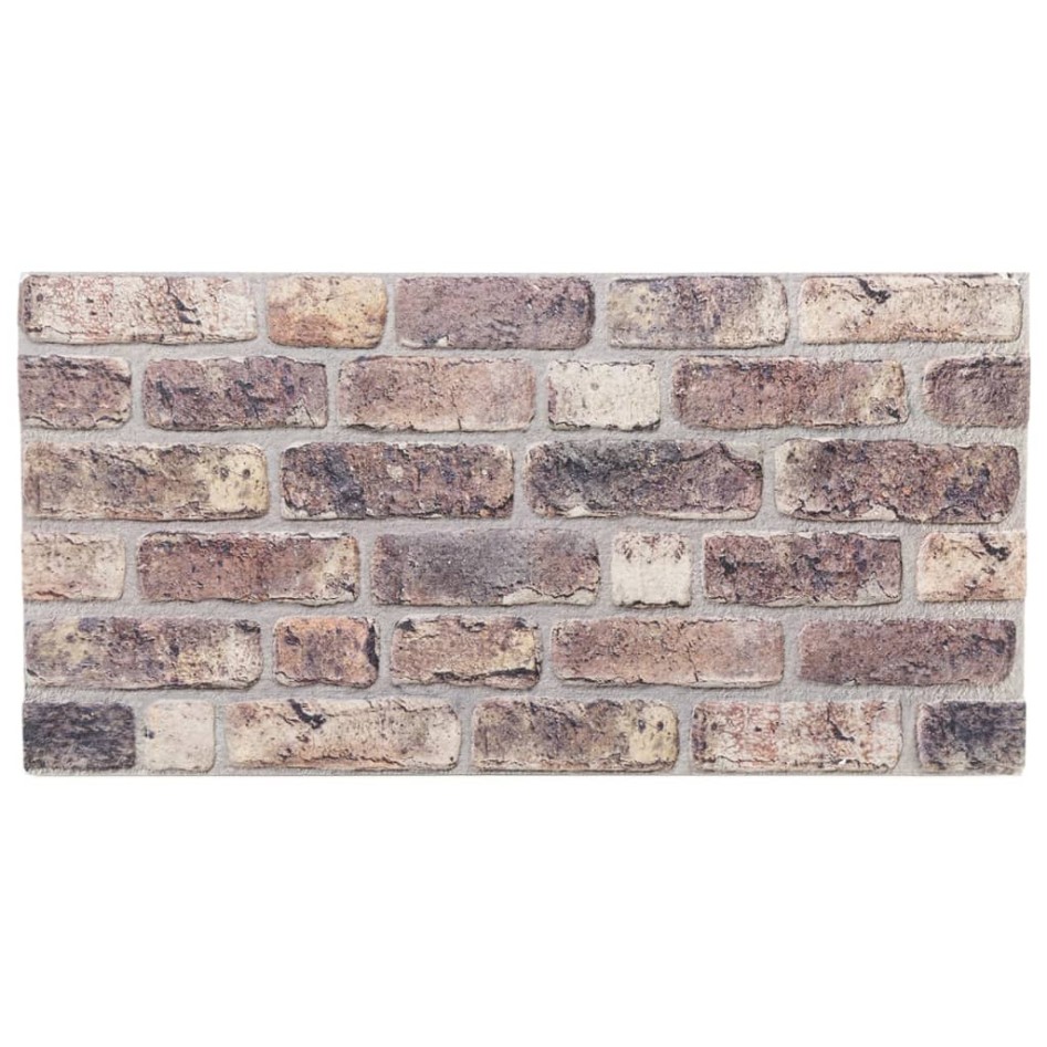 Paneles de pared 3D 10 unidades EPS marrón oscuro 100x50