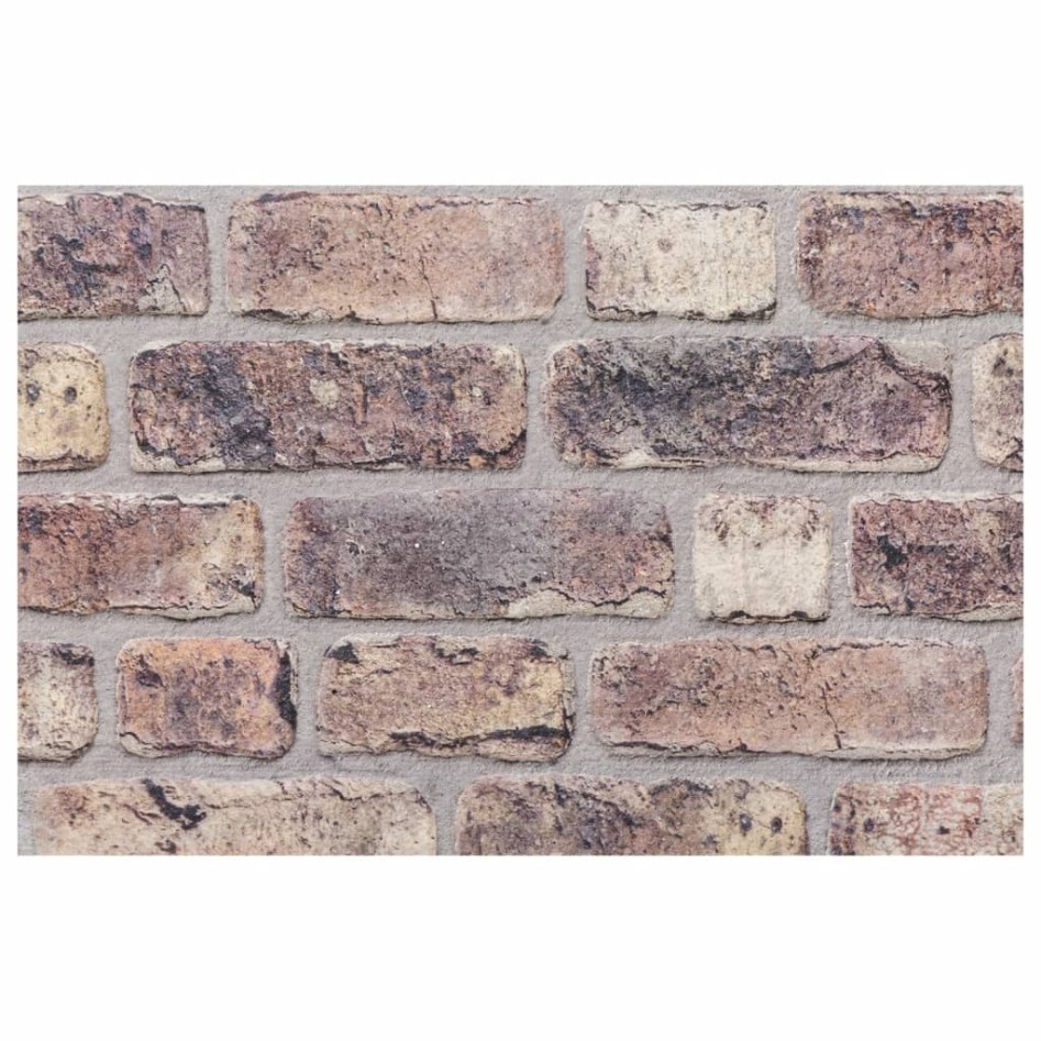 Paneles de pared 3D 10 unidades EPS marrón oscuro 100x50