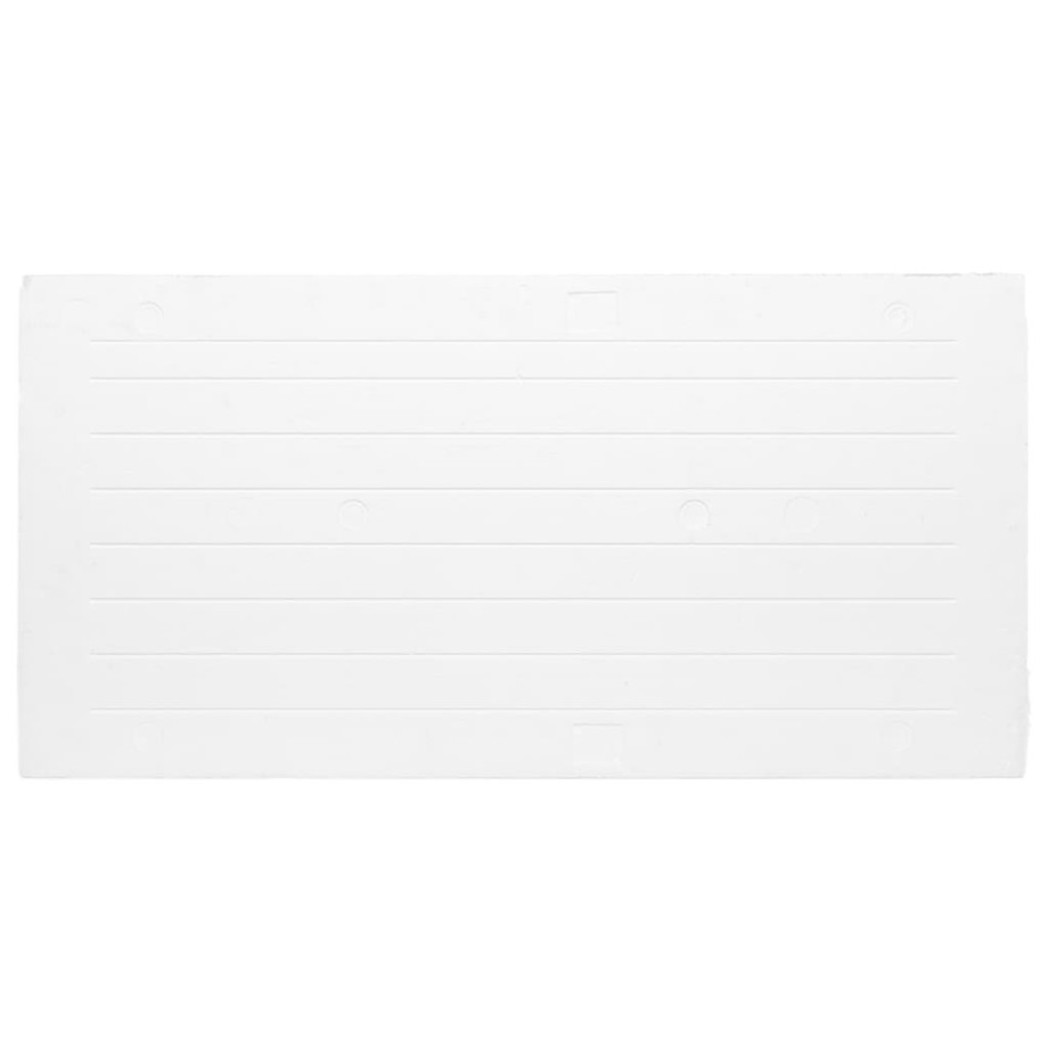 Paneles de pared 3D 10 unidades EPS gris claro 100x50