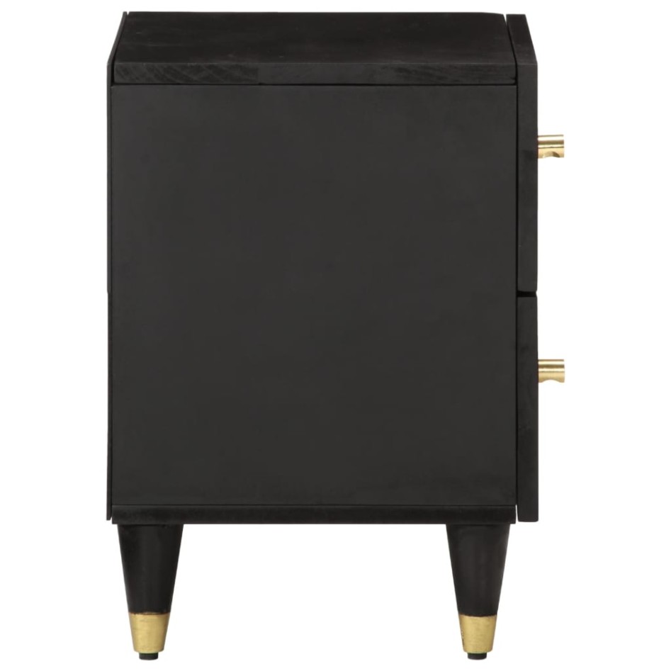 Mesitas de noche 2 uds madera maciza de mango 40x33x46