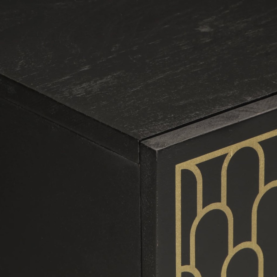 Armario auxiliar madera maciza de mango 60x33x75