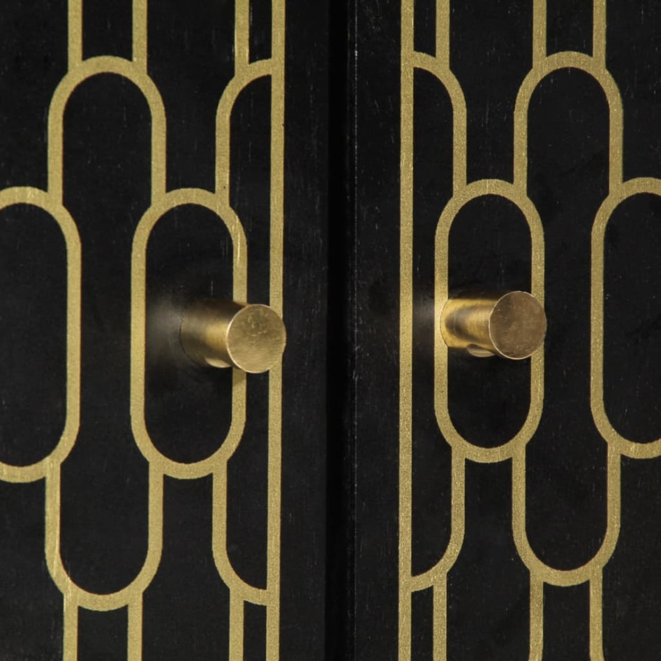 Armario auxiliar madera maciza de mango 60x33x75