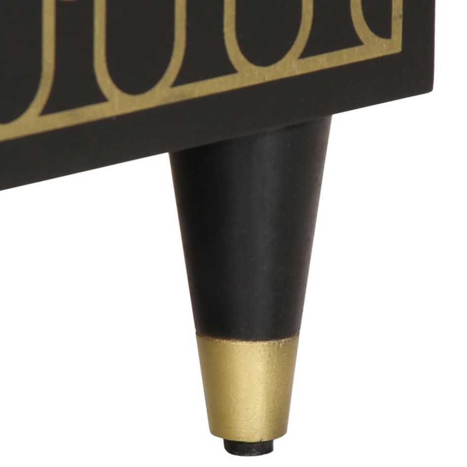 Armario auxiliar madera maciza de mango 60x33x75