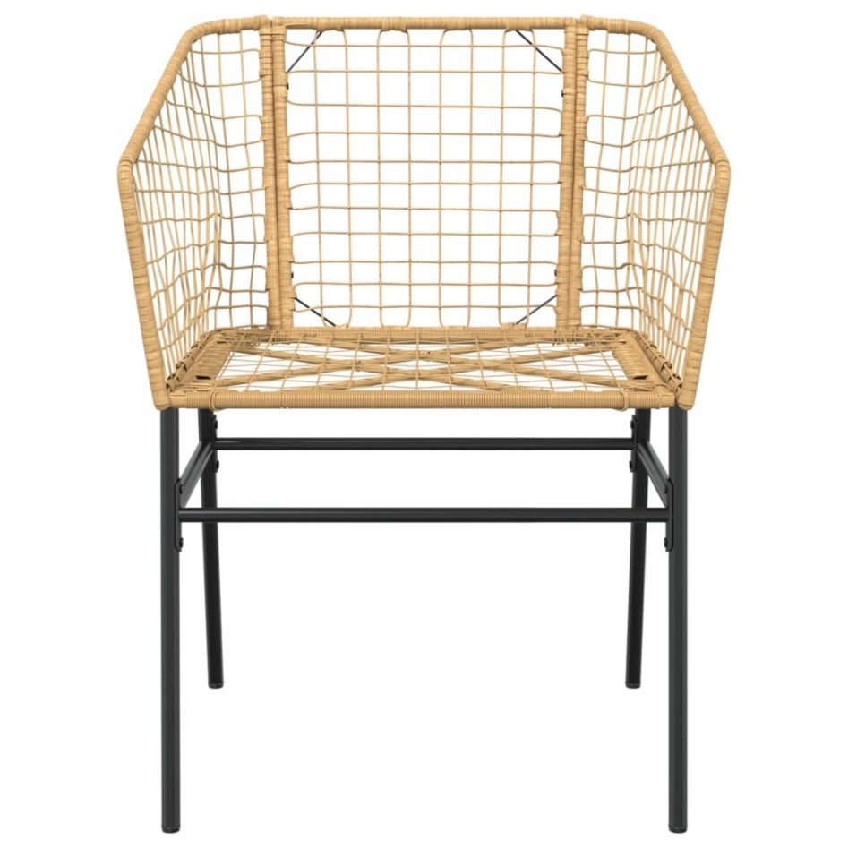 Sillones de jardín 2 unidades ratán sintético