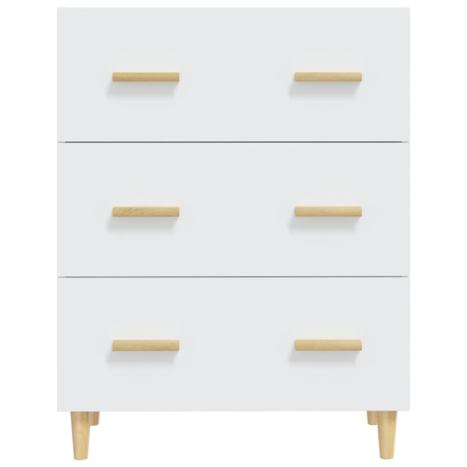 Aparador de madera contrachapada blanco 70x34x90