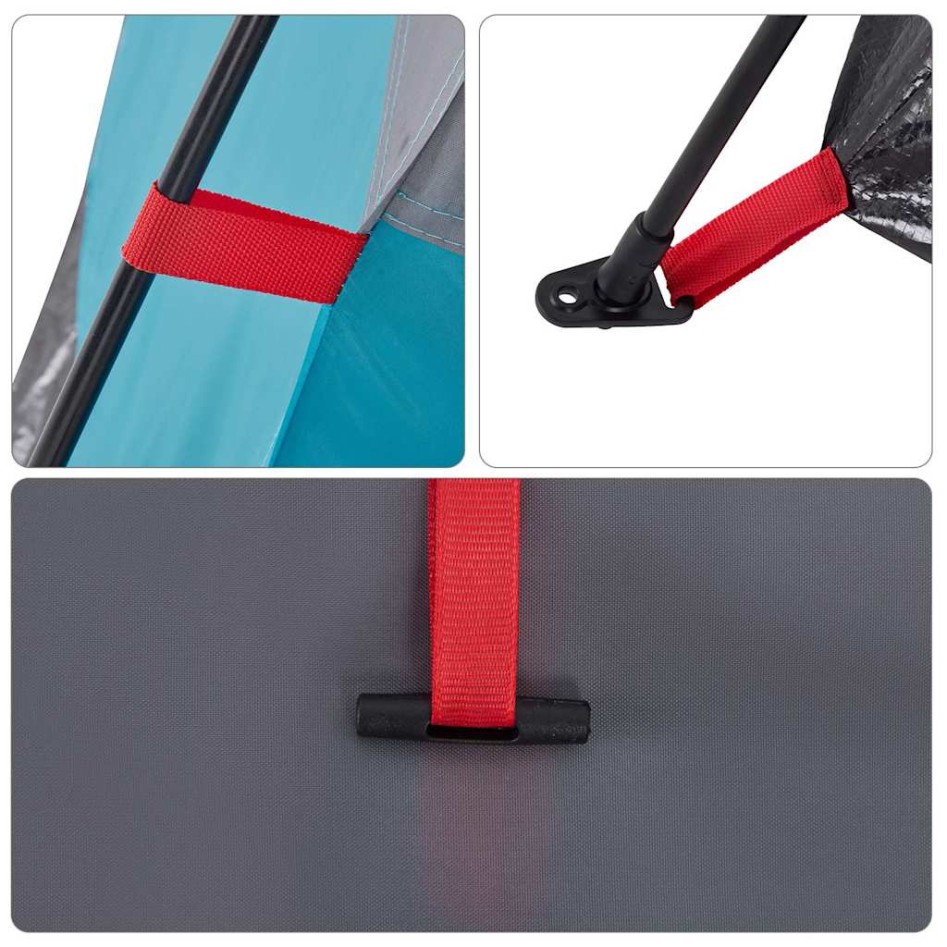 Tienda de campaña cabaña 4 personas apertura rápida