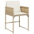 Set comedor de jardín 9 pzas con cojines ratán sintético